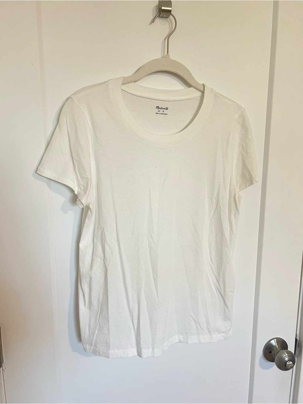 Madewell White Short-Sleeve Crewneck Tee